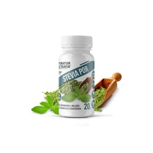 Dr. Natur étkek Stevia por (Édesfű, Jázminpakóca), mellékíz-mentes, növényi édesítő 20 g