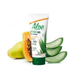   Aloe vera gél papayás - vitaminokkal és narancs illóolajjal. ECOBIO minősítésű 100%-os, külsőleg. 200 ml