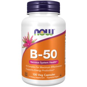 B-50 B-Complex GMO mentes vitamin 100 db NOW