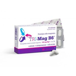 Olimp Labs® TRI-Mag B6™, a magnézium hároszoros ereje! 3 magnéziumsót egyesítő magnéziumpótló készítmény