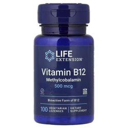 B-12 500mcg vitamin mathylcomalamin  100db LIFE extensio